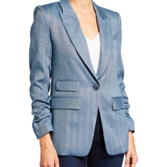 Veronica Beard Martel Dickey Jacket in Blue